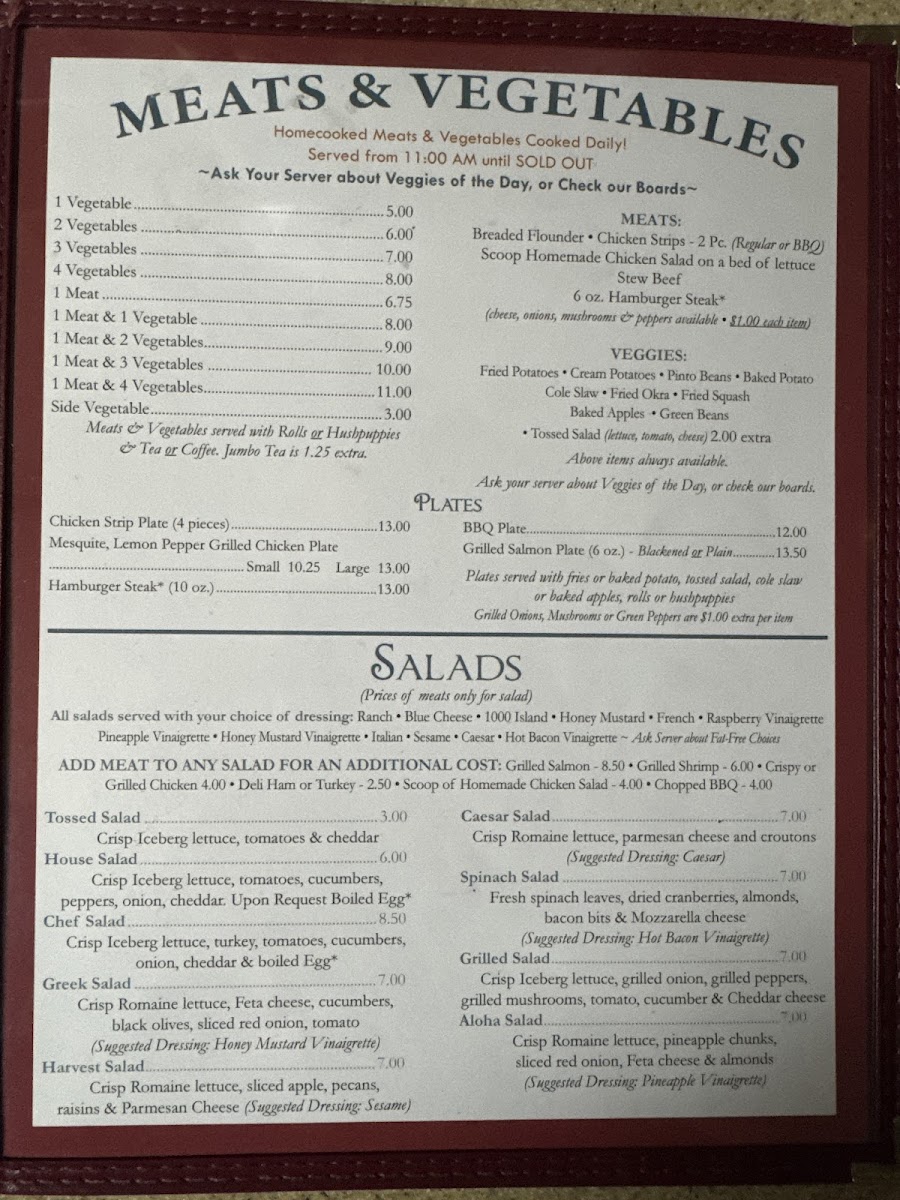 Village Restaurant Menu - Image 3